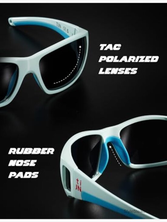 TR90 Wraparound Sports Sunglasses Polarized UV400 Lightweight Unisex